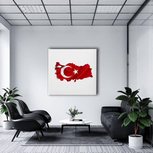 Türk Bayrağı Kanvas Tablo