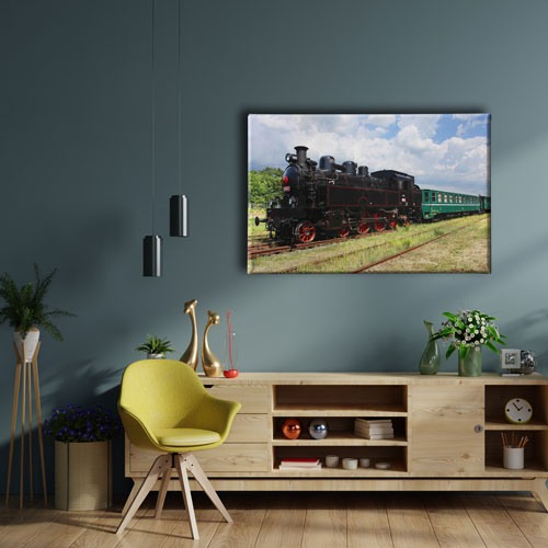 Kara Tren Canvas Tablo