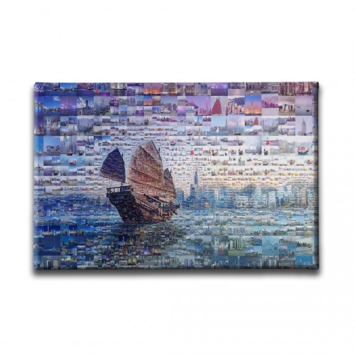 Gemili Puzzle Şehir Manzarası Canvas Tablo 