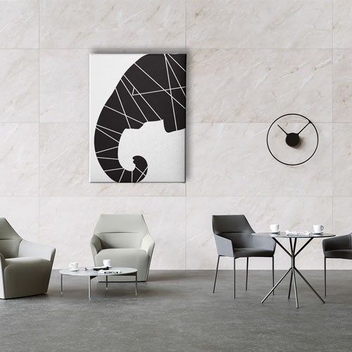 Geometrik Motifli Fil Canvas Tablo