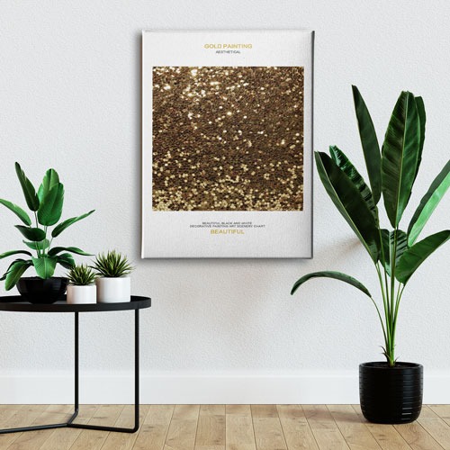 Gold Painting Canvas Tablo