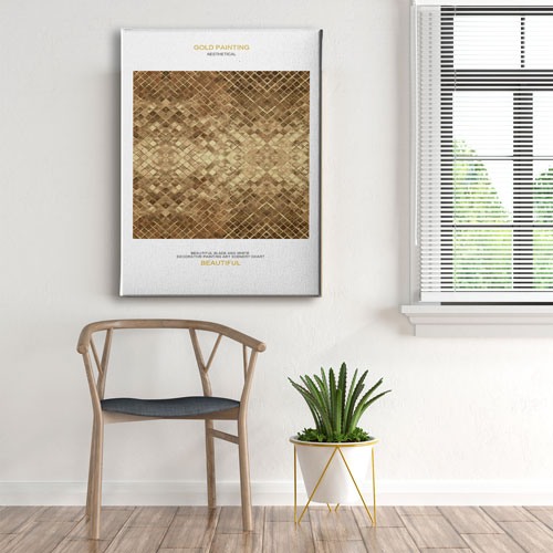 Gold Painting Canvas Tablo