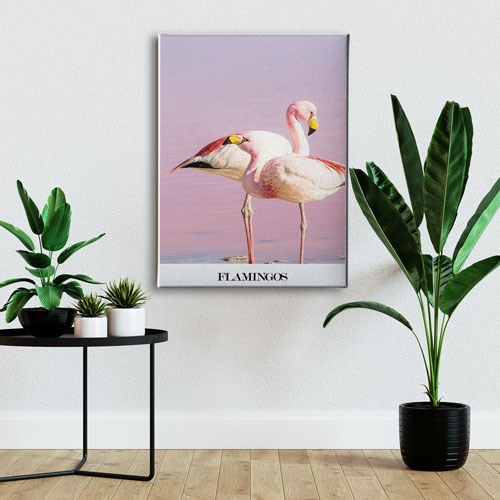 Flamingo Canvas Tablo