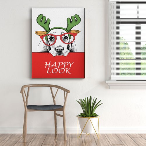 Dog Canvas Tablo