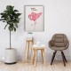 Flamingo Watercolor Canvas Tablo