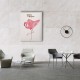 Flamingo Watercolor Canvas Tablo