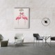 Flamingo Watercolor Canvas Tablo