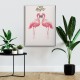 Flamingo Watercolor Canvas Tablo