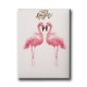 Flamingo Watercolor Canvas Tablo