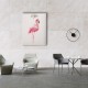 Flamingo Watercolor Canvas Tablo