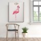 Flamingo Watercolor Canvas Tablo