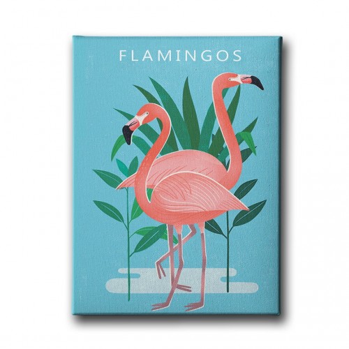 Flamingos Canvas Tablo