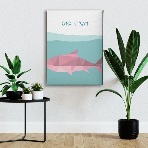 Big Fish Canvas Tablo