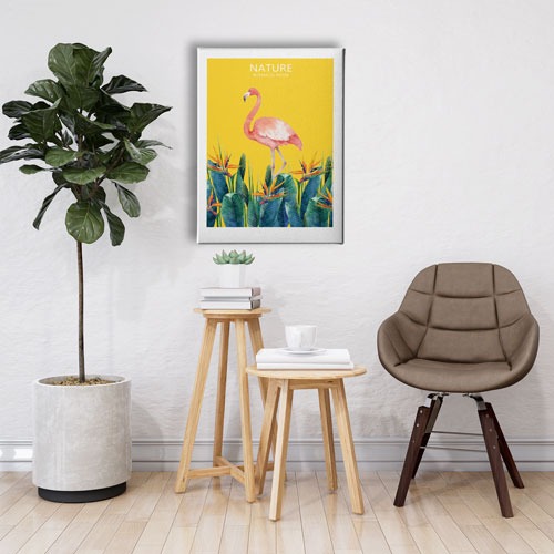 Flamingo Canvas Tablo