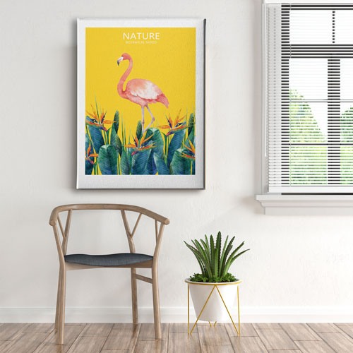 Flamingo Canvas Tablo