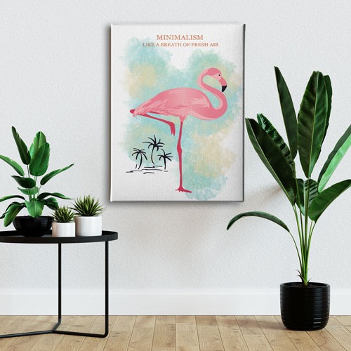 Flamingo Canvas Tablo