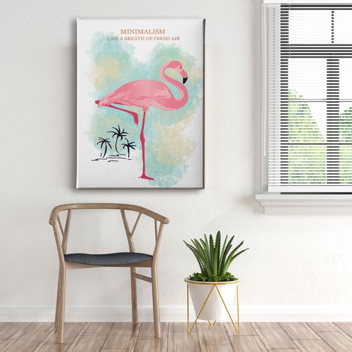 Flamingo Canvas Tablo