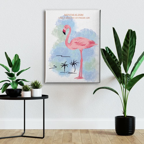 Flamingo Canvas Tablo