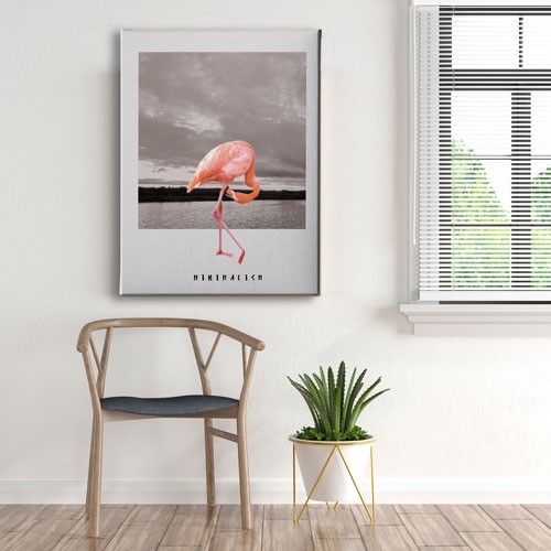 Flamingo Canvas Tablo