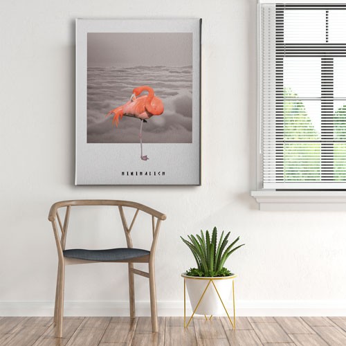 Flamingo Canvas Tablo