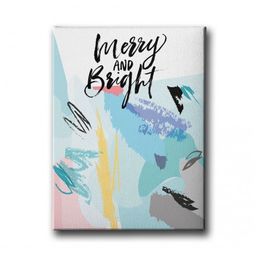 Merry And Bright Canvas Tablo 