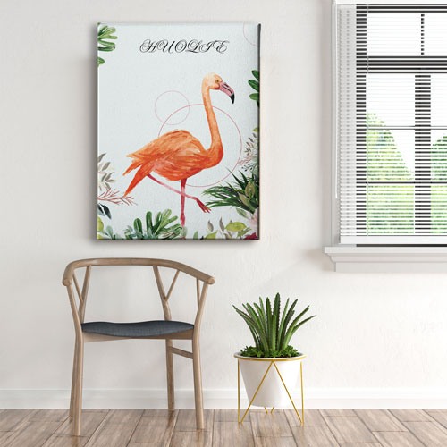 Flamingo Watercolor Tablo