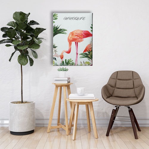 Flamingo Watercolor Tablo