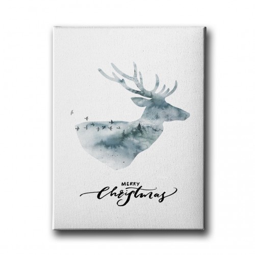 Merry Chrismas Canvas Tablo 