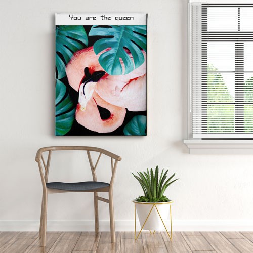 Flamingo Canvas Tablo