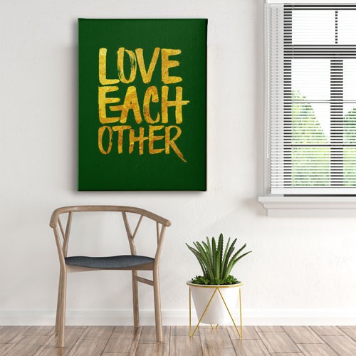 Love Each Other Canvas Tablo