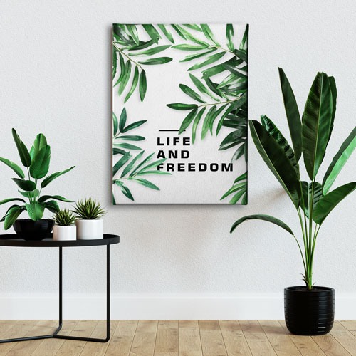 Life And Freedom Canvas Tablo