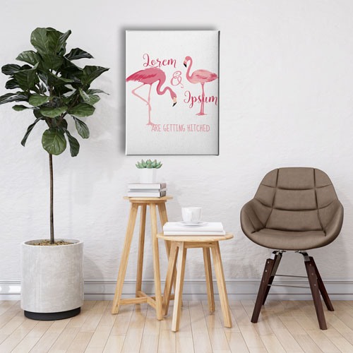 Flamingo Canvas Tablo