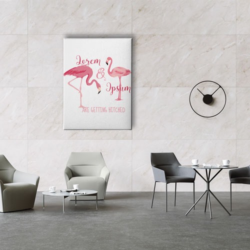 Flamingo Canvas Tablo