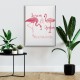 Flamingo Canvas Tablo