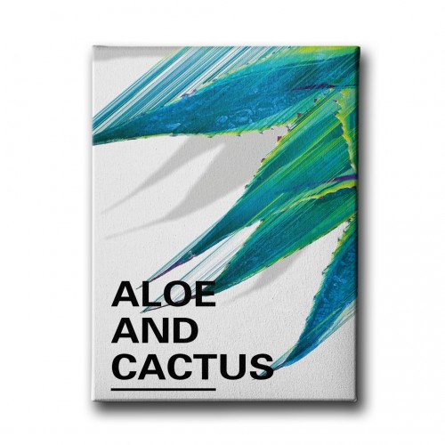 Aloe And Cactüs Canvas Tablo 