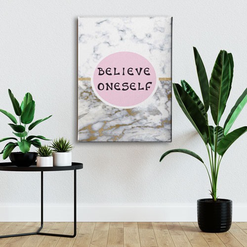 Believe Oneself Canvas Tablo