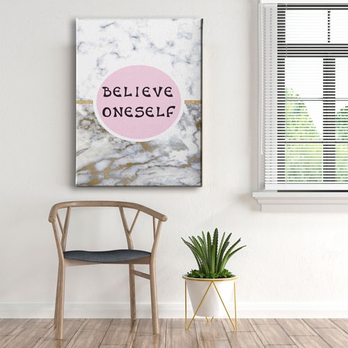 Believe Oneself Canvas Tablo