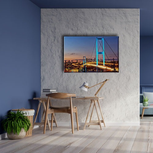 İstanbul Köprüsü Canvas Tablo