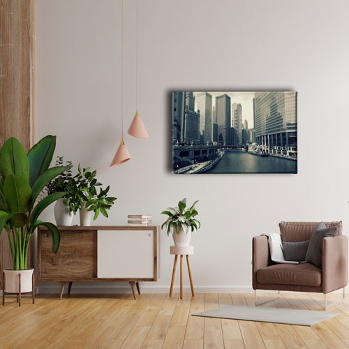 Chicago City Canvas Tablo